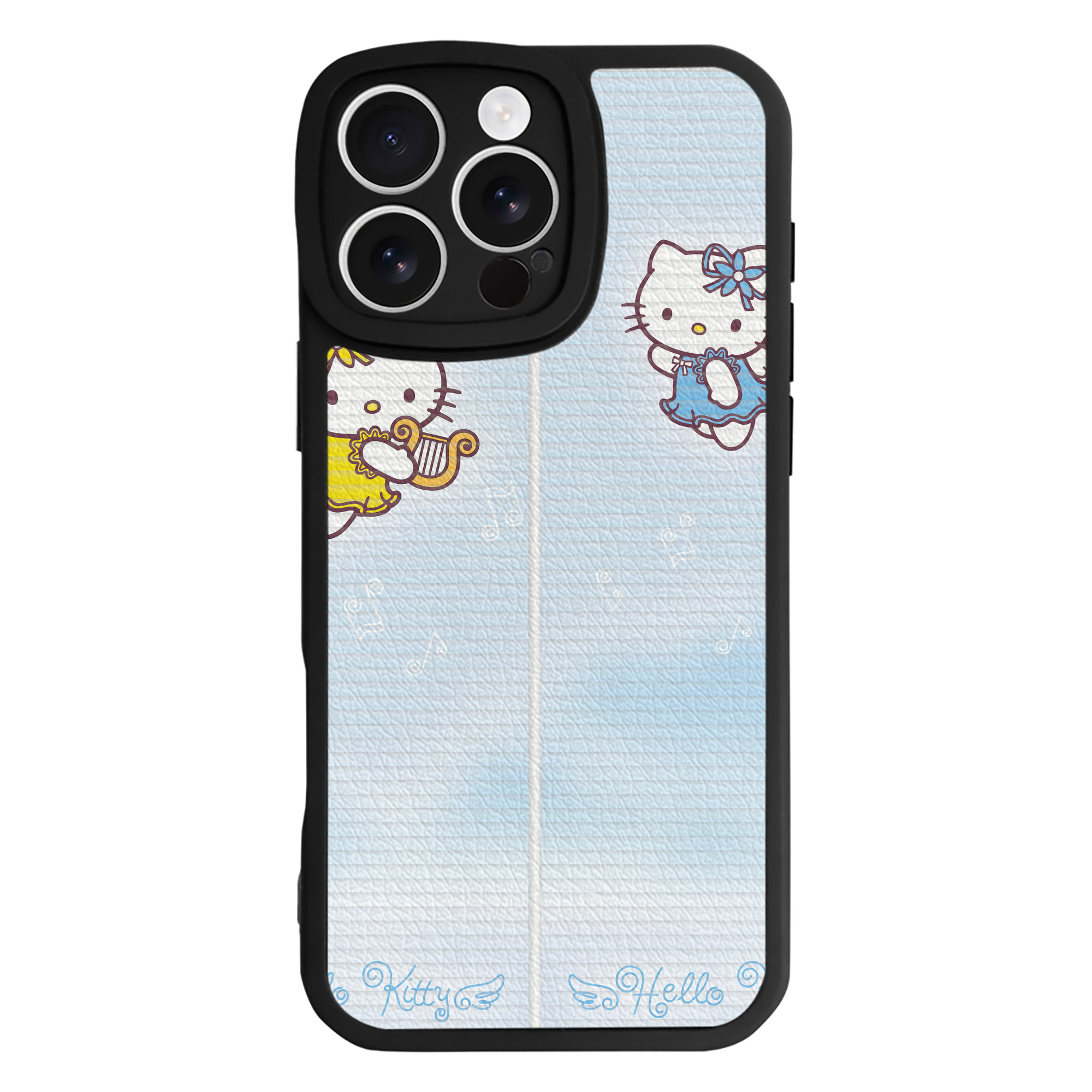 （画像用） Hello Kitty ハローキティ 【iPhone 16シリーズ対応】シリコンスマホケース（レザー調） 材質：シリコン